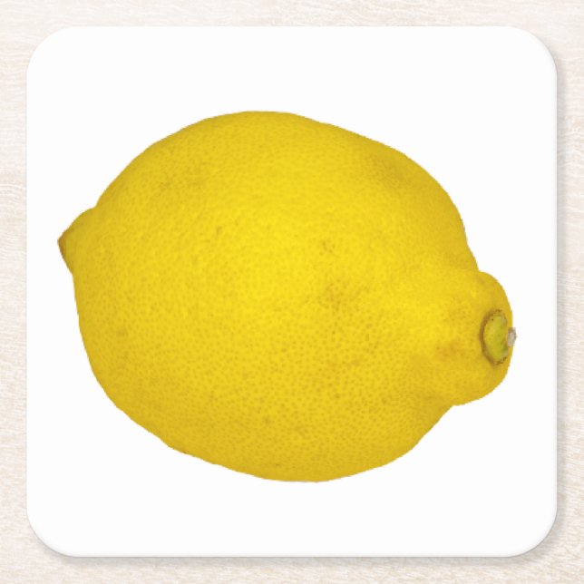 Lemon Underlägg Papper Kvadrat (Framsidan)