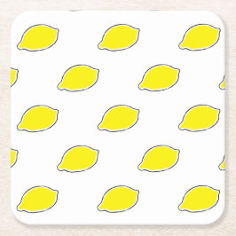 Lemon Underlägg Papper Kvadrat