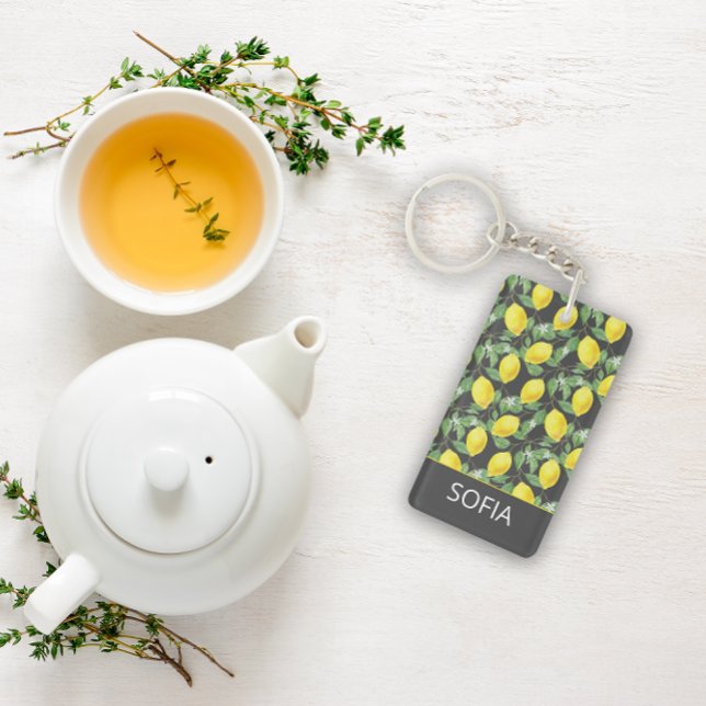 Lemon vattencolor mönster, eget namn, gult grått (Skapare uppladdad)