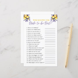 Lemon "Vem känner till Möhippan Bride"