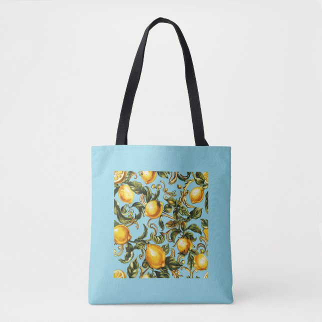 Lemon & Vine Rulla Tote Bag Tygkasse (Framsida)