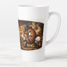 Lemon vs Coffee Duel Mug,Large Latte Mug, 503 ml  