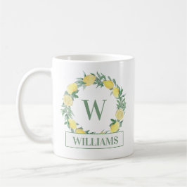 Lemon Wandeans Monogram Kaffemugg