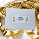 Lemon Watercolor Guest-Adressetiketter Klistermärken<br><div class="desc">Enkla adressetiketter med vattenfärgsgästadressetiketter för citron</div>