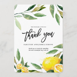 Lemon Watercolor - tackkort Tack Kort