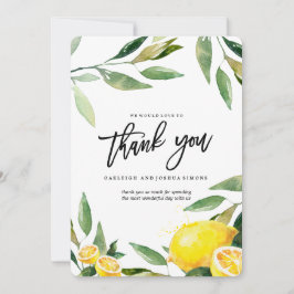 Lemon Watercolor - tackkort Tack Kort
