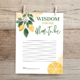 Lemon Wisdom för Mamma att bli babyskor