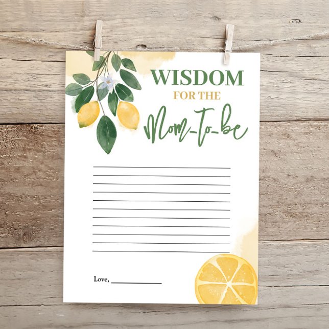 Lemon Wisdom för Mamma att bli babyskor (Skapare uppladdad)