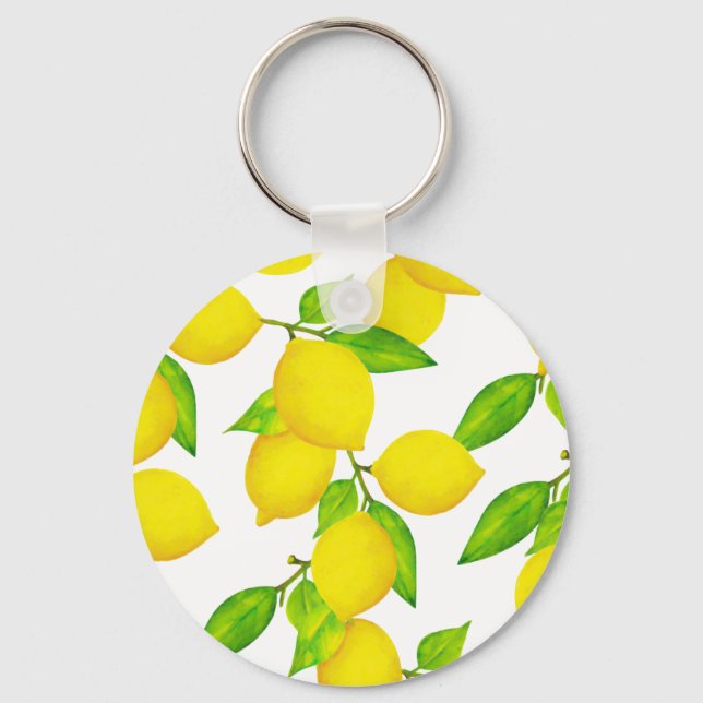 Lemon Zest Nyckel Charm Nyckelring (Framsida)