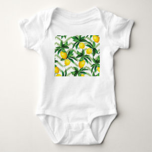 Lemon zigzag: vintage handdragen mönster. t shirt