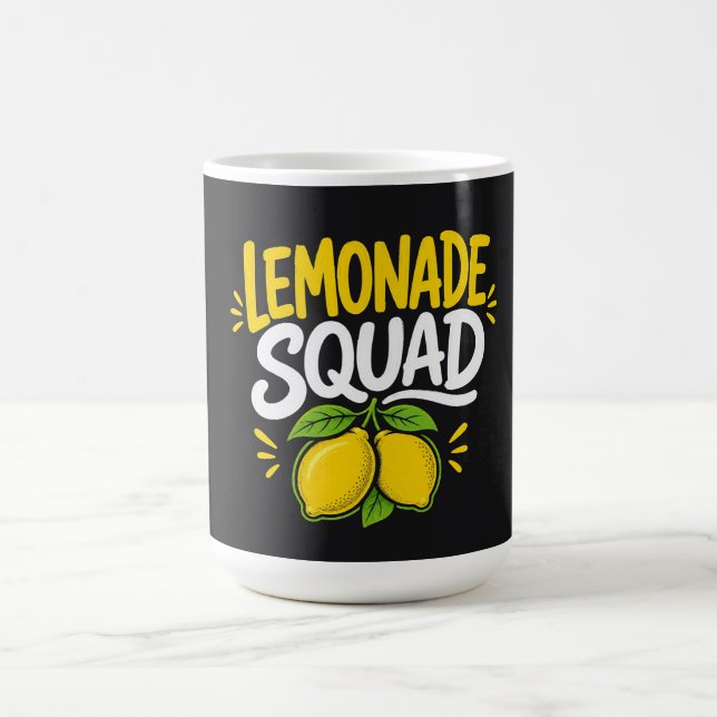 Lemonad Squad Rolig Sommar Design  Kaffemugg (Center)