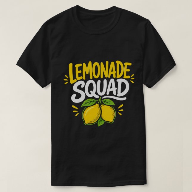 Lemonad Squad Rolig Sommar Design  T Shirt (Design framsida)