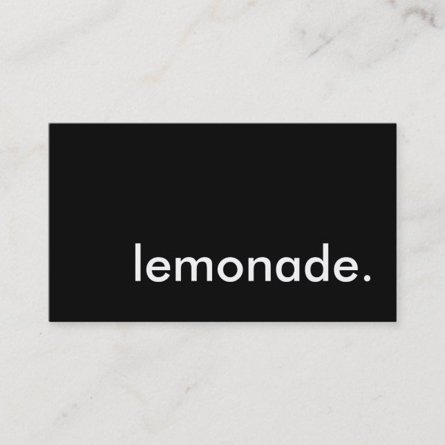 lemonad. visitkort (Framsida)