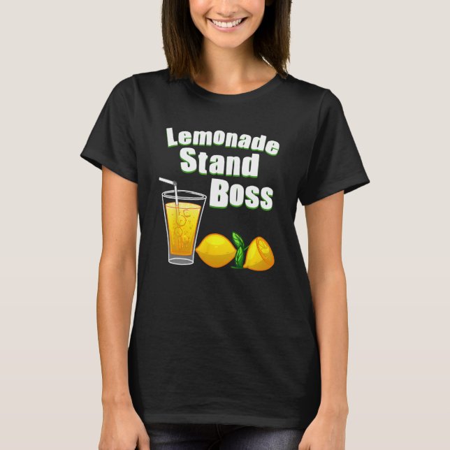 Lemonade Art För barn Boys Girls Stället Chef T Shirt (Framsida)