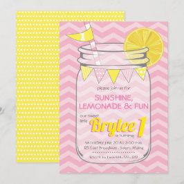 Lemonade Birthday Inbjudningar