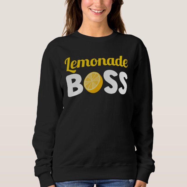 Lemonade Boss Stand Lemon Juice Summer Entrepreneu T Shirt (Framsida)