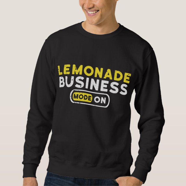 Lemonade business Mode på sommarfruktsaft Lång Ärmad Tröja (Framsida)