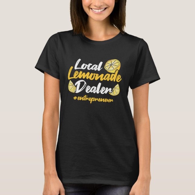 Lemonade Chef lemonade för försäljning av legotsta T Shirt (Framsida)