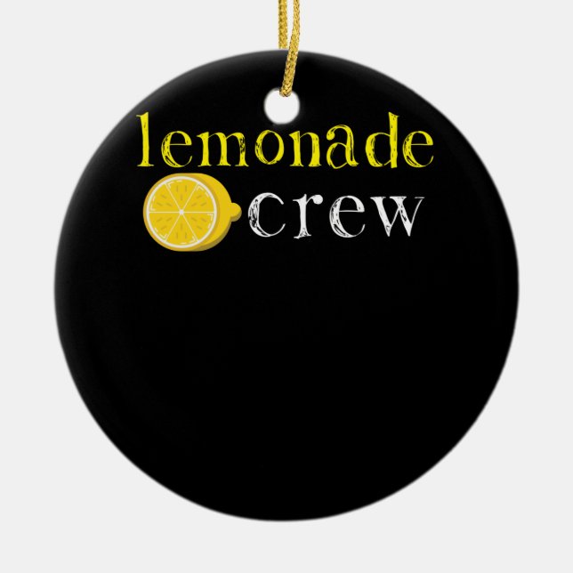 Lemonade Crew Cute Lemonade-stativ Julgransprydnad Keramik (Framsidan)