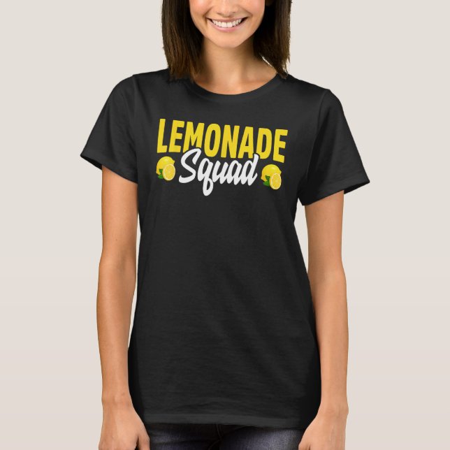 Lemonade Crew Lemon Älskare Lemonade Squad, sommar T Shirt (Framsida)