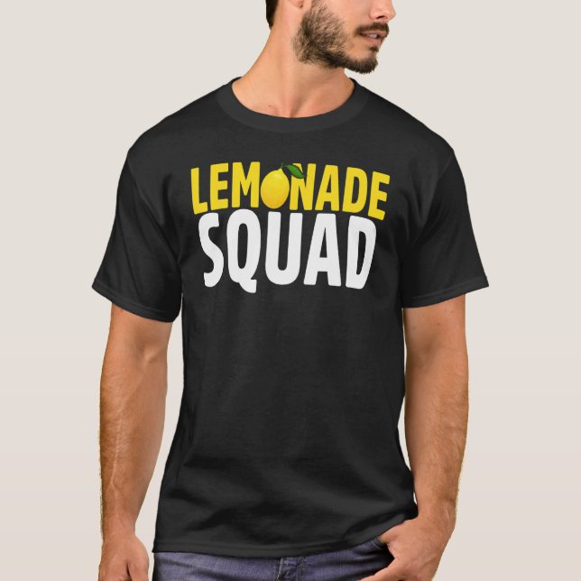 Lemonade Crew Lemon Lemonade Squad Summer Fruit T Shirt (Framsida)