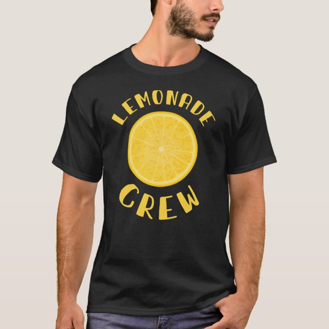 Lemonade Crew - Lemonade Juice stand Squad - Lemon T Shirt (Framsida)