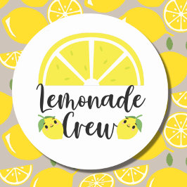Lemonade Crew Lemonade-stativ Runt Klistermärke