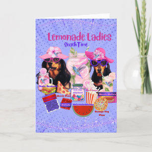 Lemonade Dam Snack-hälsningskort Kort