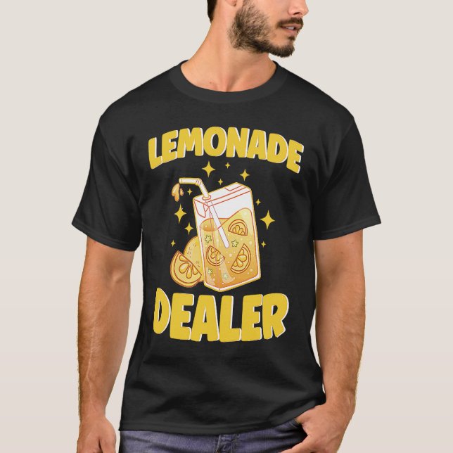 Lemonade Dealer Lemon Juice Lemonade Stand Citrus  T Shirt (Framsida)