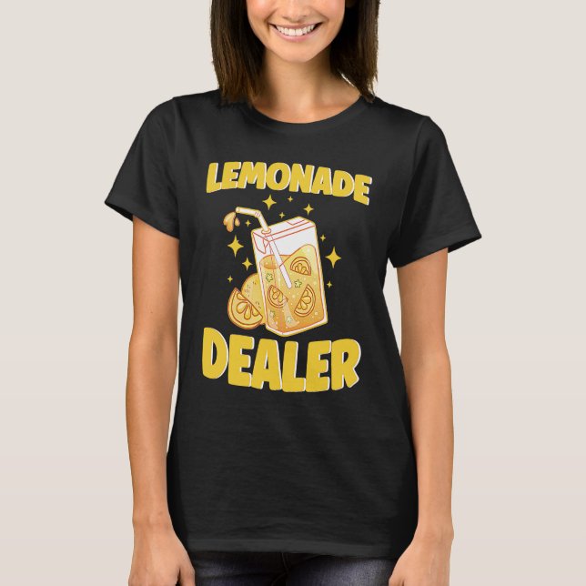 Lemonade Dealer Lemon Juice Lemonade Stand Citrus  T Shirt (Framsida)