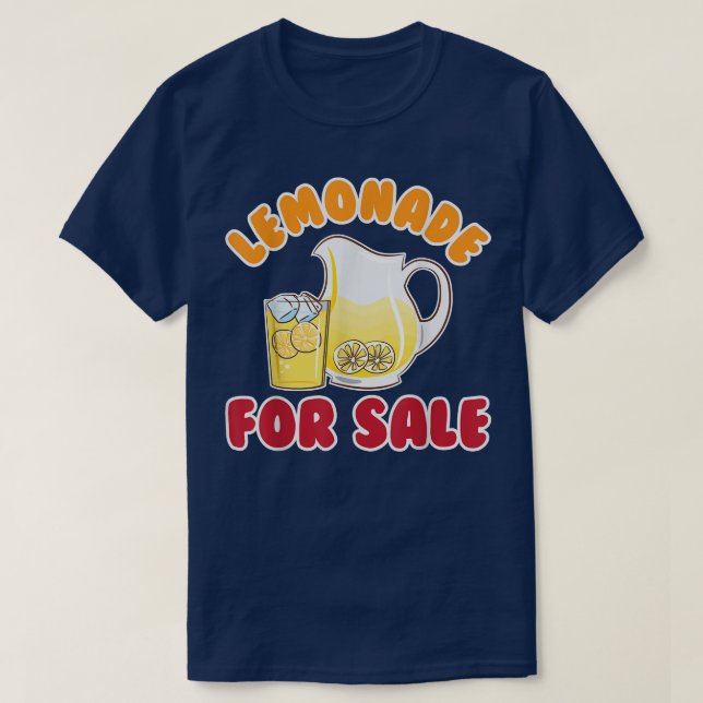 Lemonade for sale Juice stand lemonade Älskare T Shirt (Design framsida)
