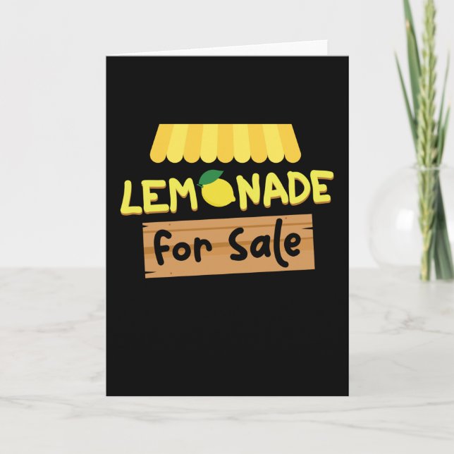 Lemonade For Sale Lemonade Kort (Framsida)