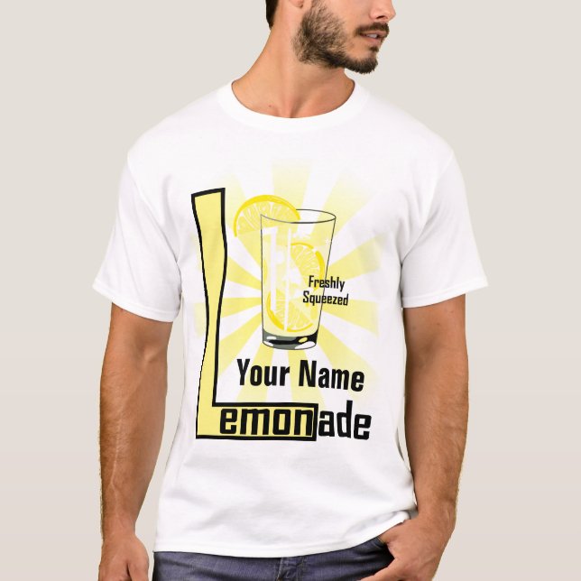Lemonade Freshly Squeezed Template Manar T-shirt (Framsida)