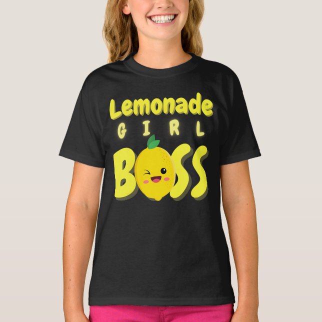 Lemonade Girl Chef Lemonade stand Chef Lemonade T Shirt (Framsida)