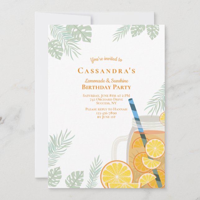 Lemonade-gruppinbjudan Inbjudningar (Framsida)