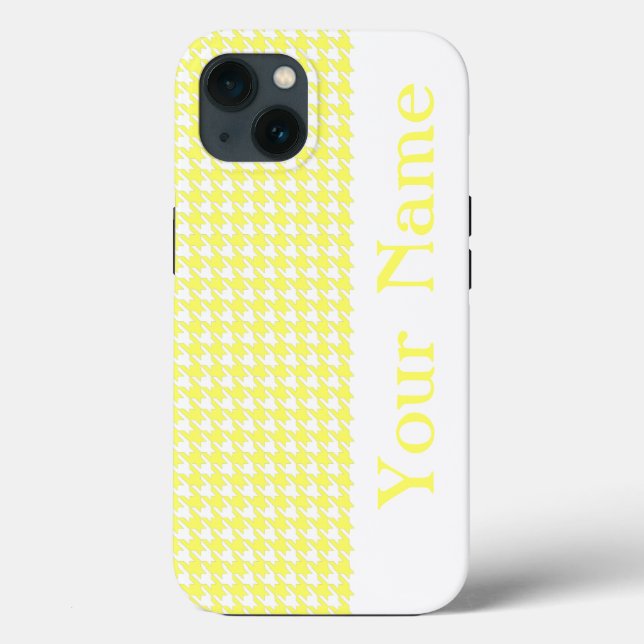 Lemonade Modern Houndstooth med namn (Baksida)