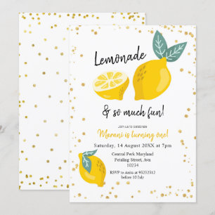 Lemonade och så mycket roligt inbjudan