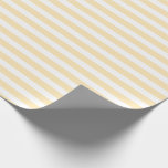 Lemonade och vitt, enkelt Vågrät med randig yta Presentpapper<br><div class="desc">Pastel Lemonade och White Simple Vågrät Strepe Wrapped Papper</div>
