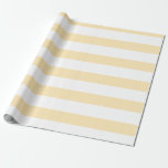 Lemonade och vitt vitt Vågrät med randig yta Presentpapper<br><div class="desc">Pastel Lemonade and White Wide Vågrät Strepe Wrapped Papper</div>