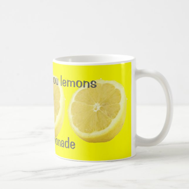 Lemonade - om liv ger dig citronrådgivning kaffemugg (Höger)