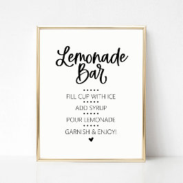 Lemonade Pub Drink-tecken Poster