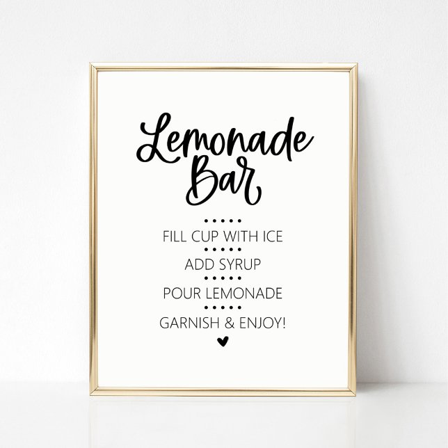 Lemonade Pub Drink-tecken Poster (Skapare uppladdad)