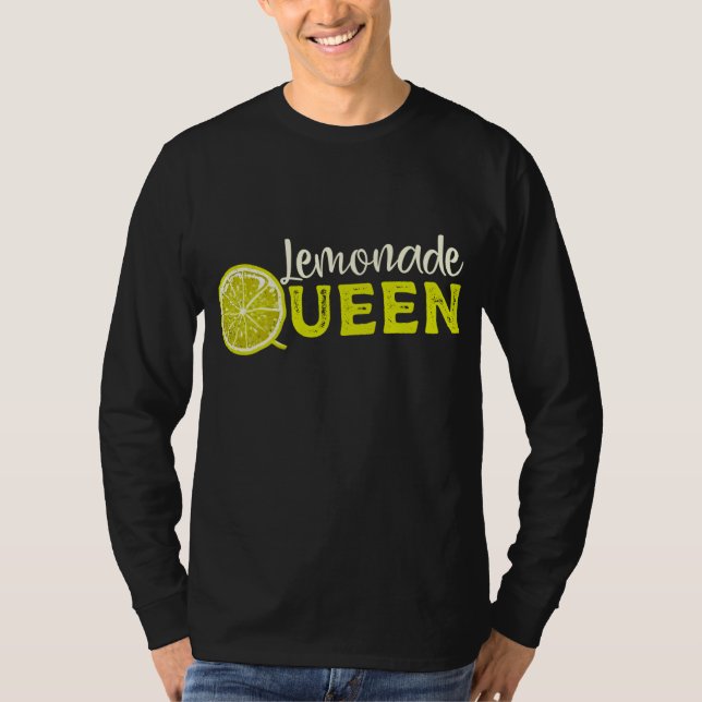 Lemonade Queen Lemon Fruit Älskare T Shirt (Framsida)