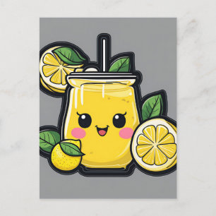 Lemonade Refresh Drink Vykort