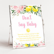 Lemonade Rosa Blommigt Säg inte Baby Game