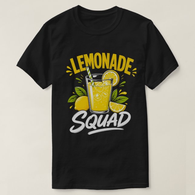 Lemonade Squad Frisk Sommar Citrus Grafik T Shirt (Design framsida)