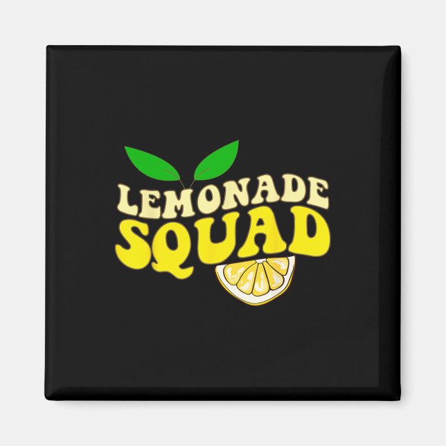 Lemonade Squad Funny för stand Chef Lemon Juice Su Magnet (Framsidan)