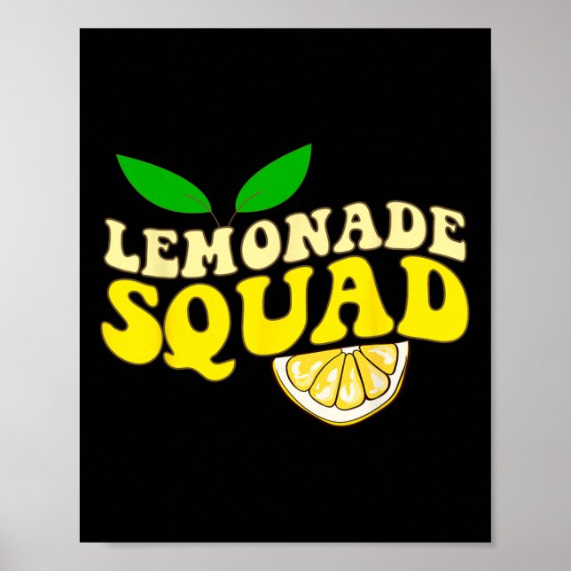 Lemonade Squad Funny för stand Chef Lemon Juice Su Poster (Framsidan)