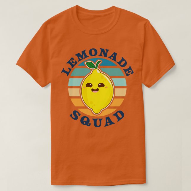 Lemonade Squad Funny Lemonade Stater, sommar T Shirt (Design framsida)