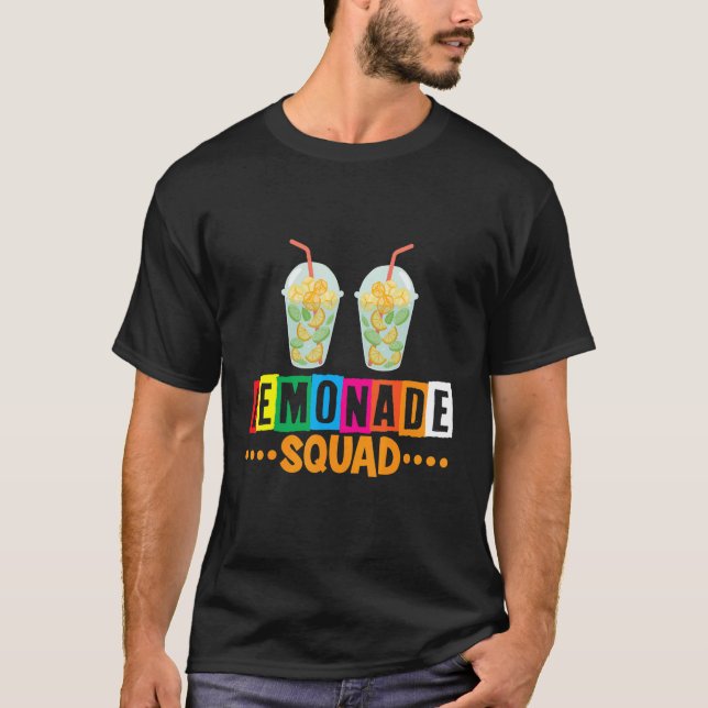 Lemonade Squad Juice stand Lemonade T Shirt (Framsida)
